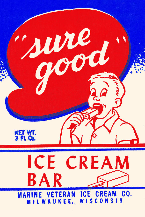 Sure Good Ice Cream bar Painting by Unknown