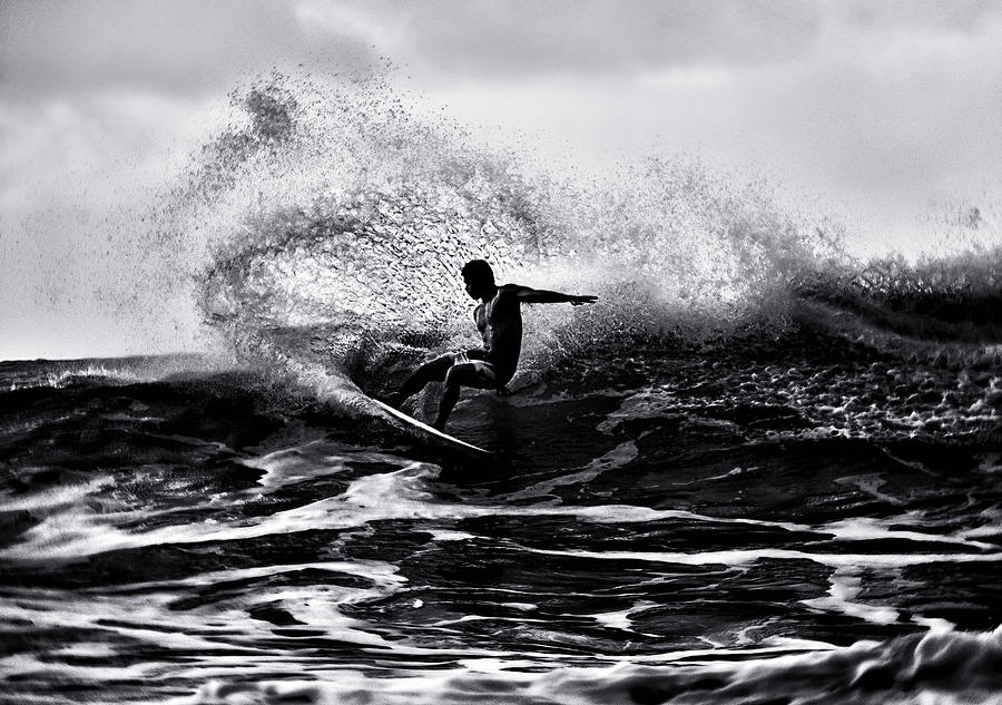 Surf At Hawaii Photograph by Yu Cheng