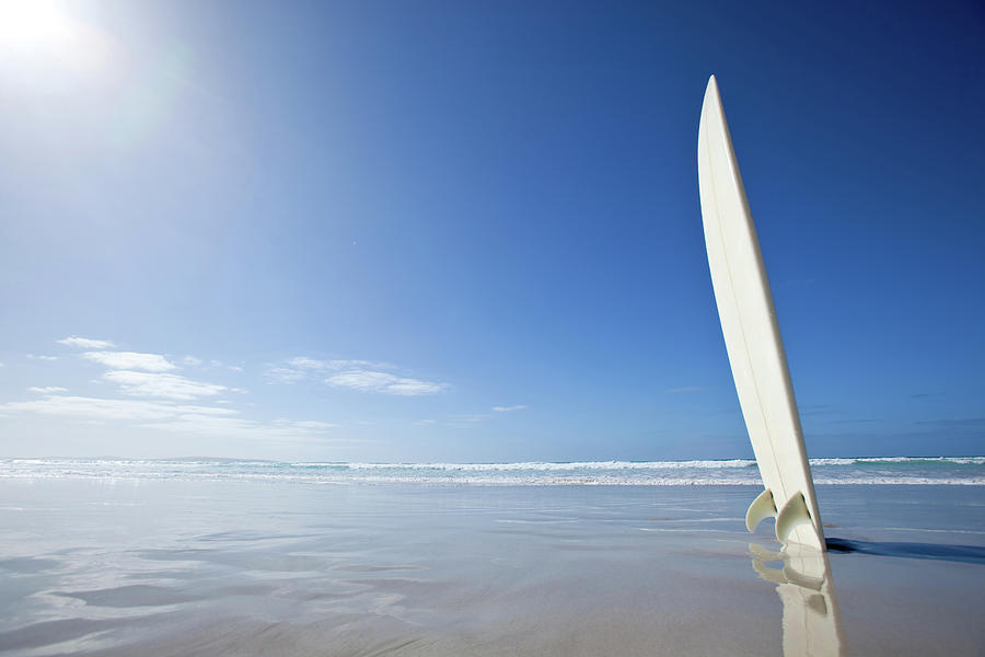 Surf Board With Lens Flare Photograph by John White Photos
