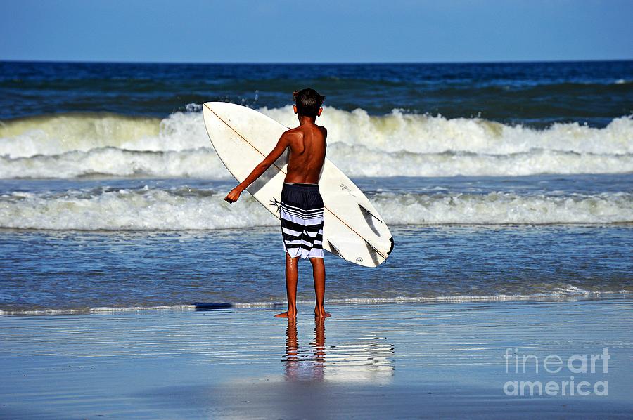 Surf Boy Photograph by Thomas Schroeder