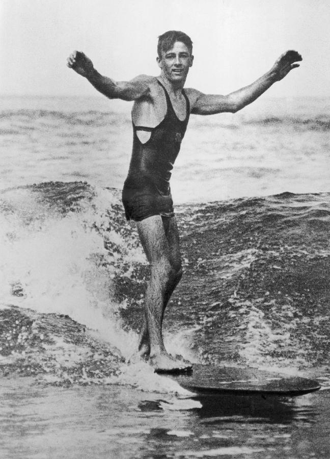 Surf Man Photograph by Hulton Archive