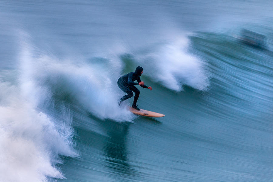 Surf On Blue Photograph by Xavi Flores