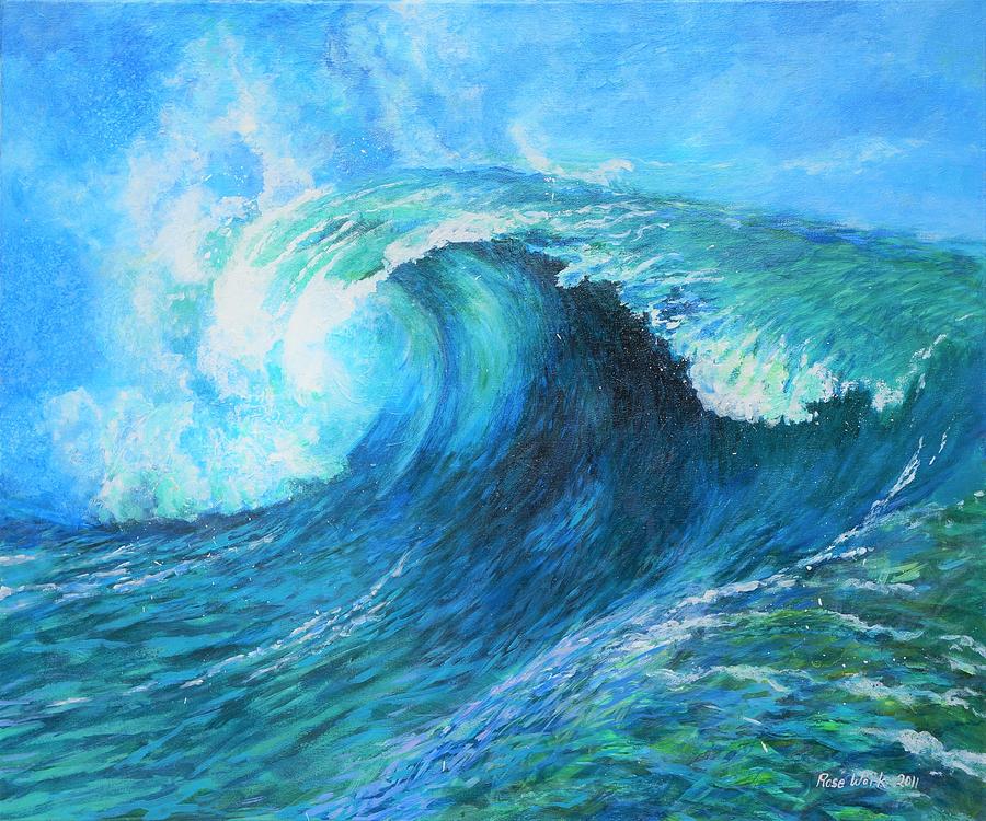 Surf Painting By Rose Wark