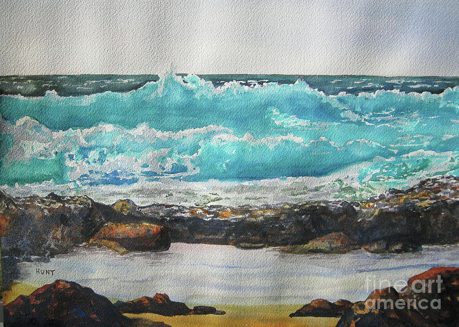 Maui Surf Painting by Shirley Braithwaite Hunt