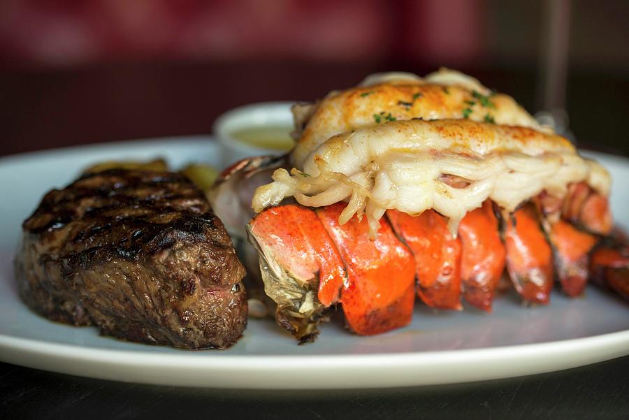 Surf & Turf: Fillet Mignon And Lobster Photograph by Farrell Scott