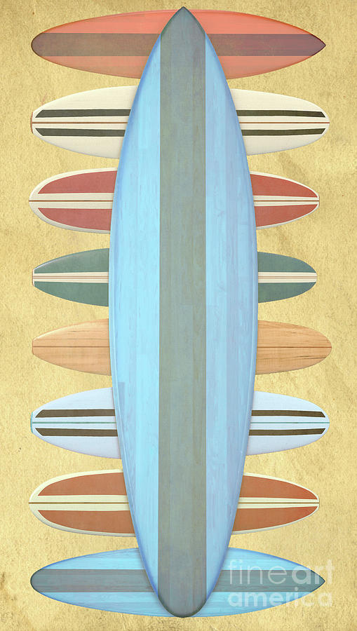 Surfboards Paper Photograph by Edward Fielding