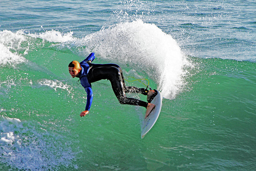 Surfer At Oceanside Digital Art by Tom Janca