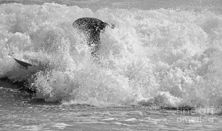 Surfer in the Surf Photograph by Debra Banks
