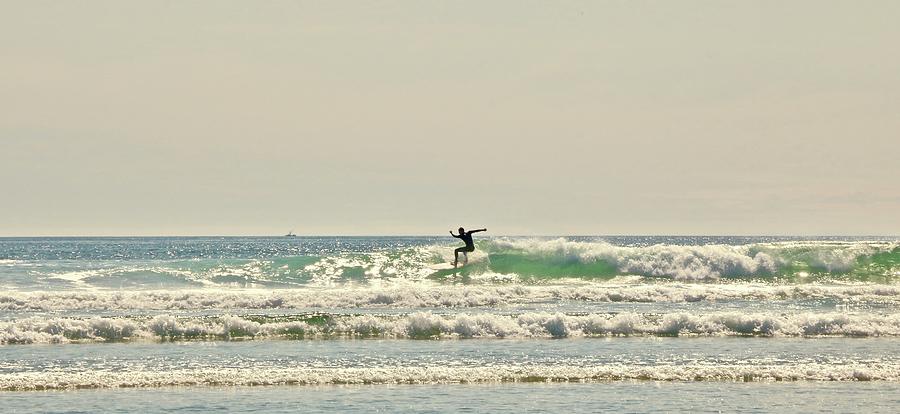 Surfer Long Beach Photograph
