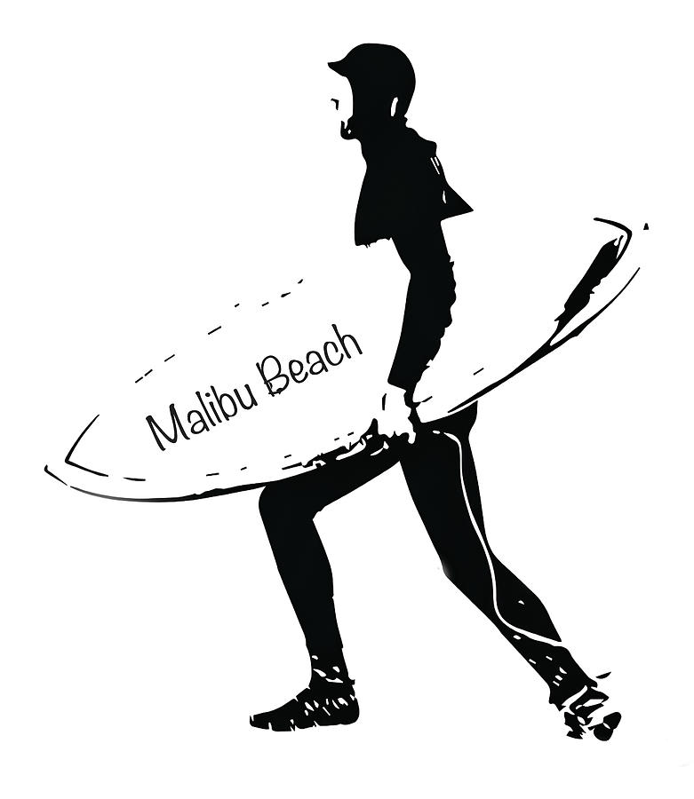 Surfer Malibu Beach Photograph by John McGraw