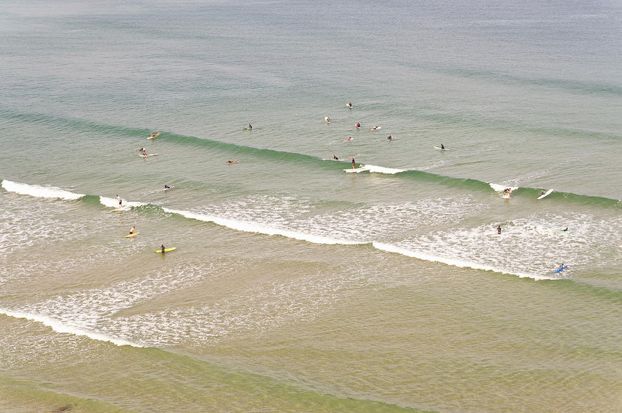 Surfers, Biarritz, Aquitaine, France Photograph by John Harper
