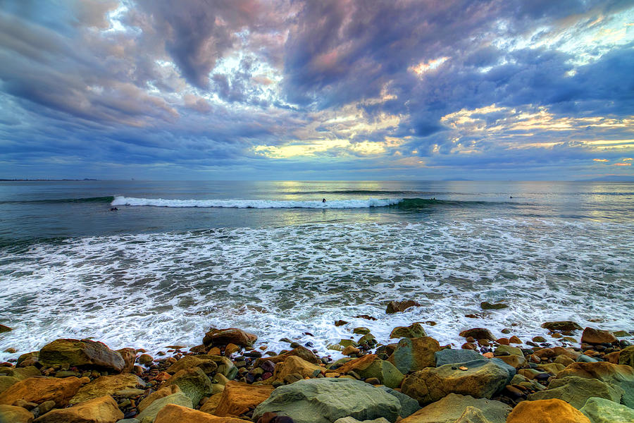 Sunset Photograph - Surfers Point 1 by Wendell Ward
