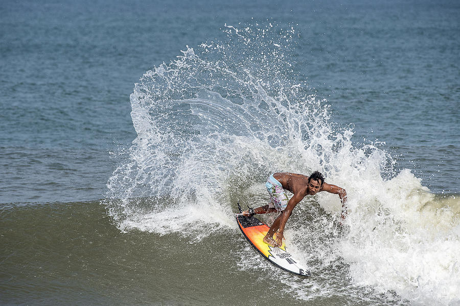 Surfing At Chennai Photograph by Balasubramanian Gv