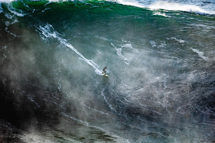 Big Photograph - Surfing The Big Wave by Rui David
