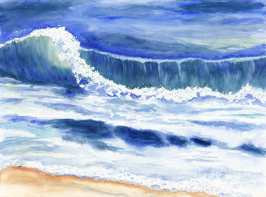 Surfs Up Painting by Conni Schaftenaar