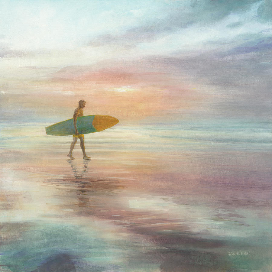 Beach Painting - Surfside by Danhui Nai Beach Painting - Surfside by Danhui Nai