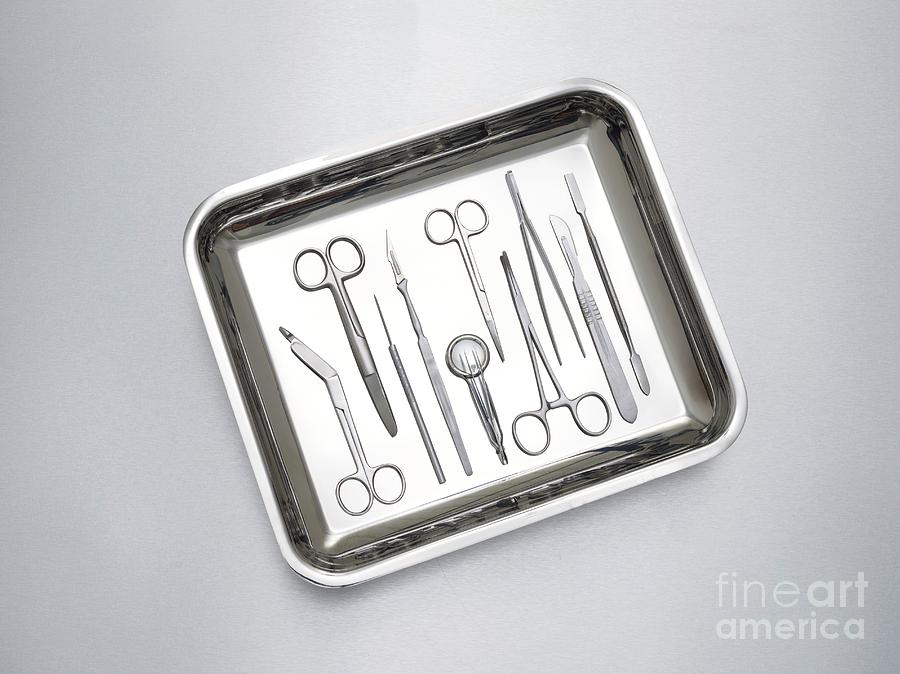 Surgical Equipment In A Tray Photograph by Science Photo Library - Pixels