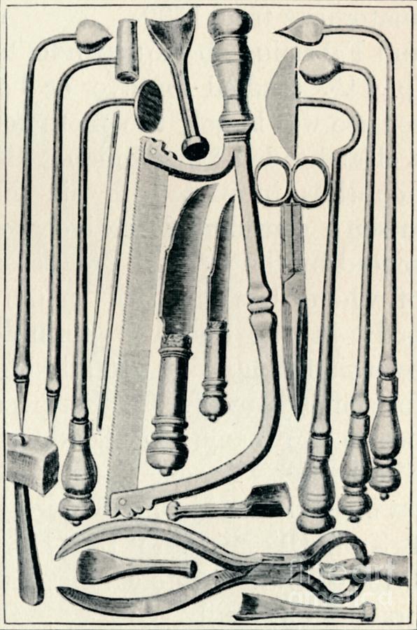 Surgical Instruments, 1639, 1903 Drawing by Print Collector