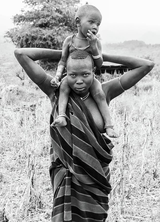 Suri woman and child 2 Photograph by Mache Del Campo
