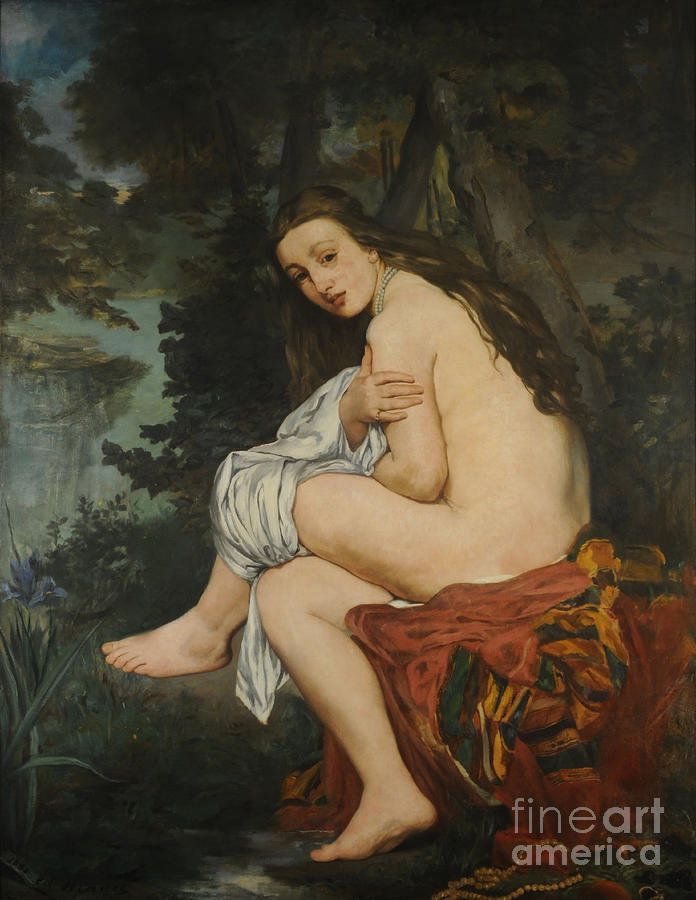 Surprised Nymph, 1861. Artist Manet Drawing by Heritage Images