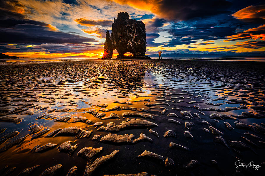 Landscape Photograph - Surreal Sunrise In Iceland by Sadek Khafagy
