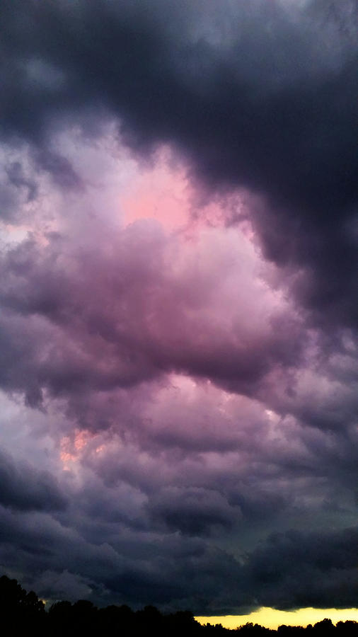 Surreal Sunset Storm Photograph