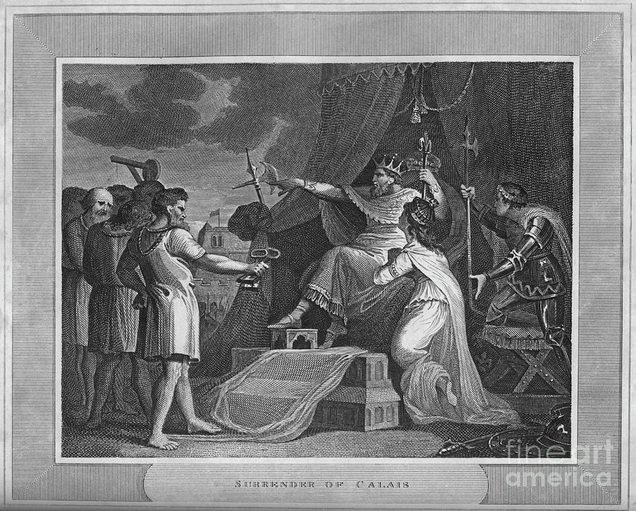 Surrender Of Calais Drawing by Print Collector