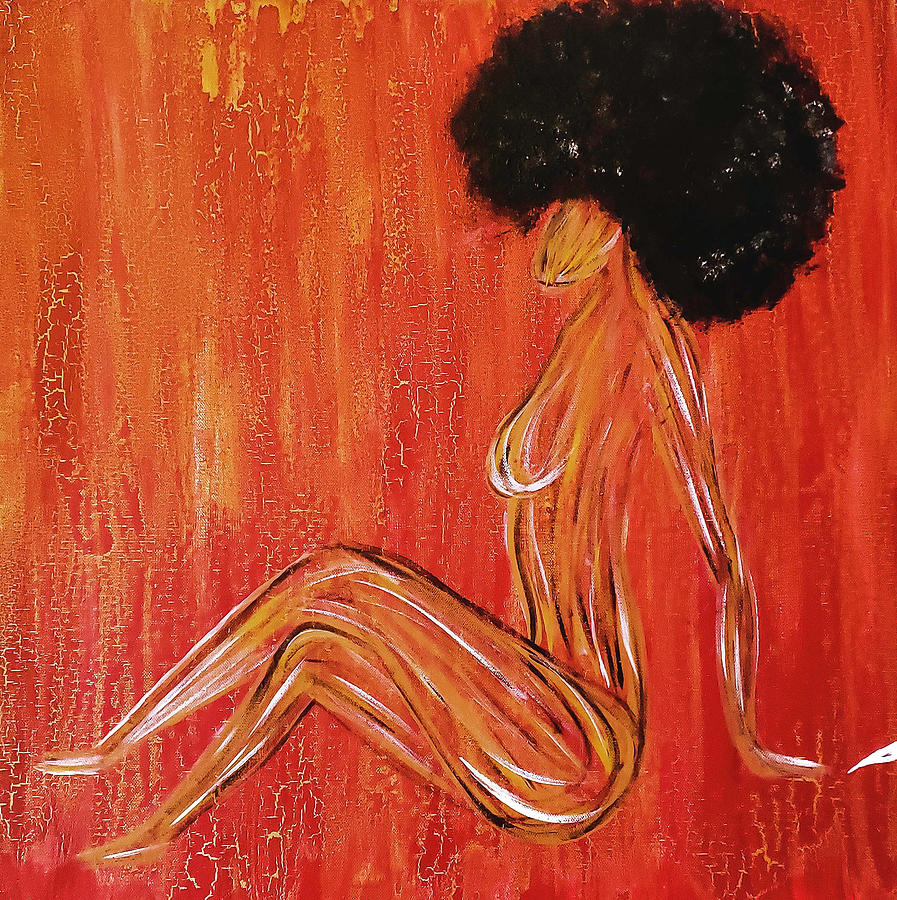 Red Painting - Surrender to Self by Brittney Tinsley