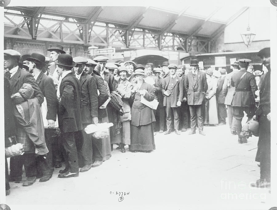 Survivors Waiting To Proceed To London Photograph by Bettmann
