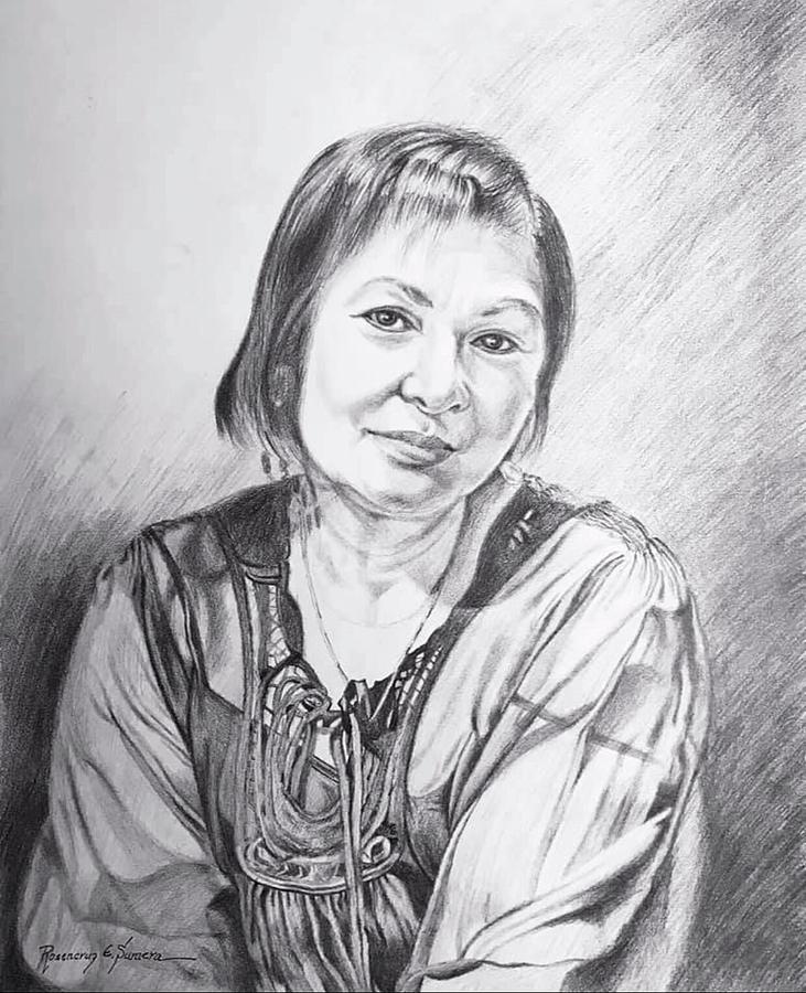 Portrait Painting - Susan  by Rosencruz  Sumera