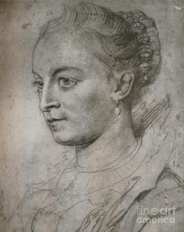 Susanne Fourment, C17th Century. Artist Drawing by Print Collector