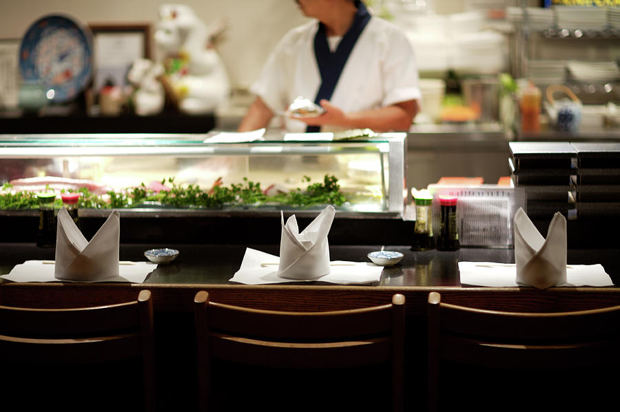 Sushi Bar Waiting For Customers Photograph by Ekash