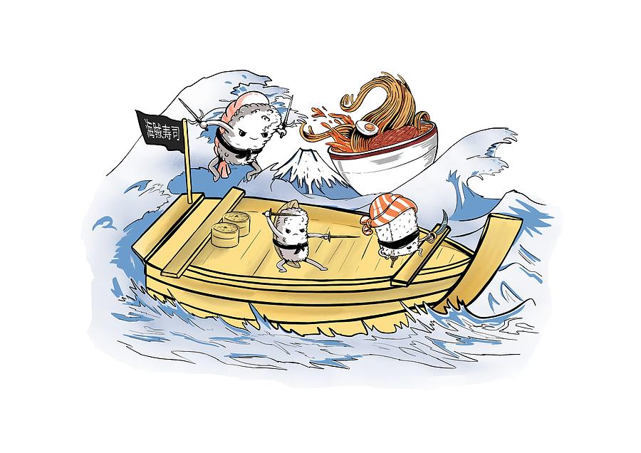 Sushi pirates by Uwaki Art Sushi pirates by Uwaki Art