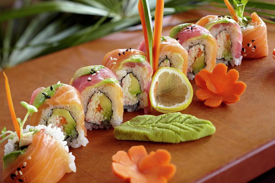 Sushi Platter Photograph by Jon Edwards Photography