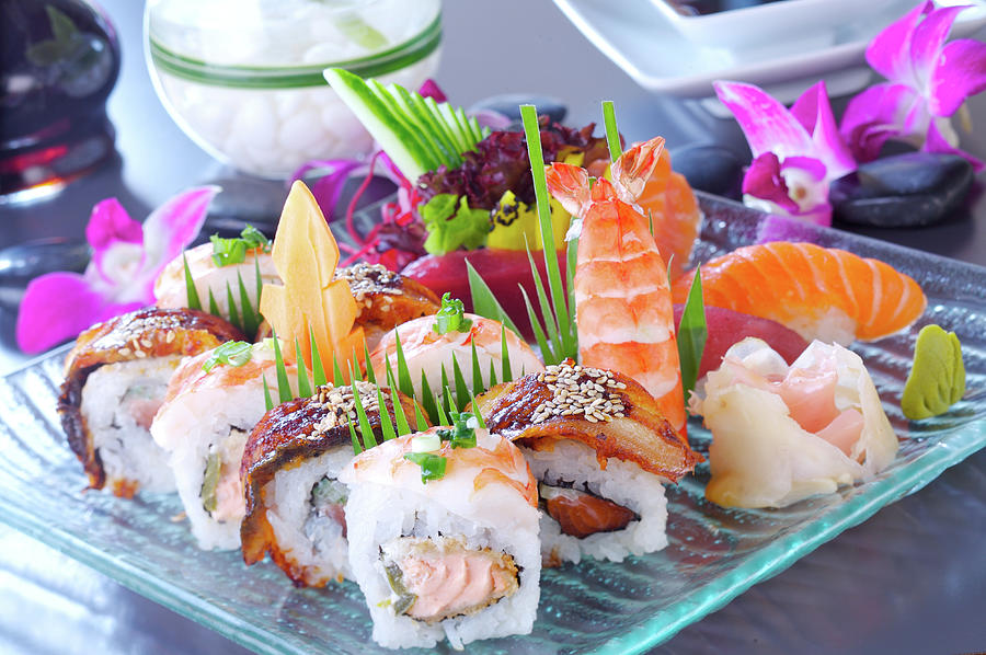 Sushi Set Photograph by Shyman