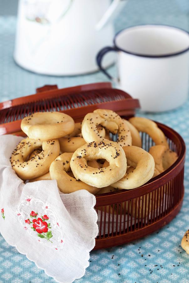 Sushki russian Tea Cookies With Poppy Seeds Photograph by Yelena Strokin