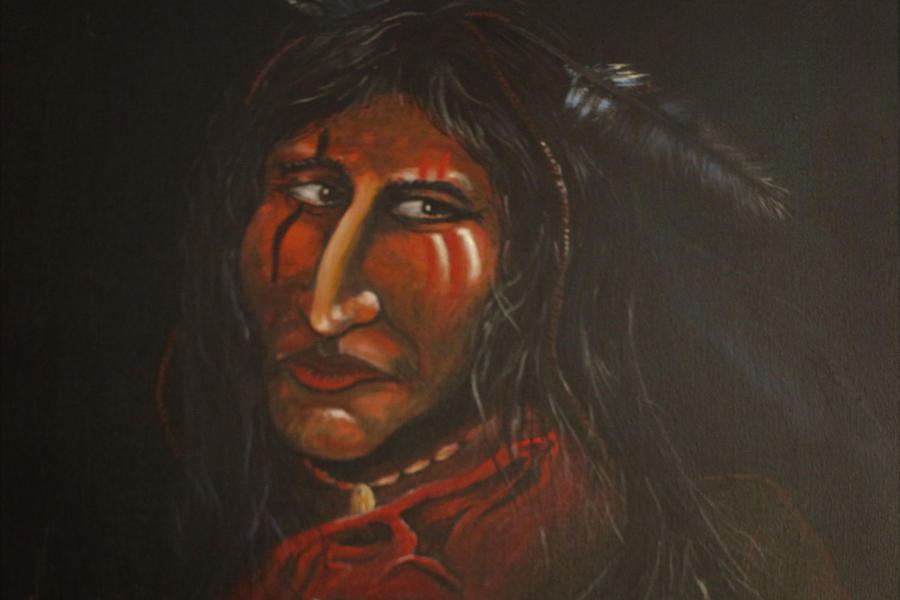 American Indian Warrior Painting - Suspicion or Uncertainty by Philip And Robbie Bracco