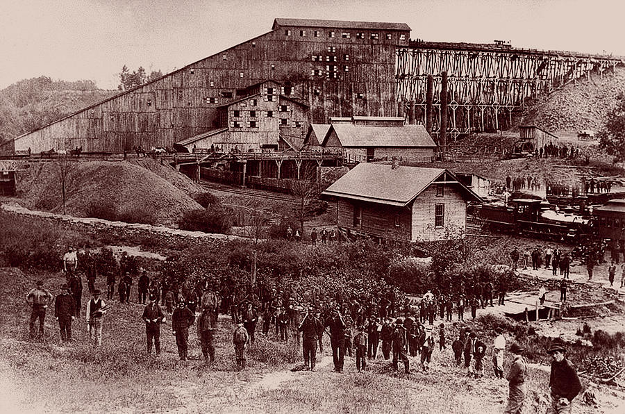 Susquehanna Coal Company, Breaker No. 6 - 1870 Photograph by Doc Braham