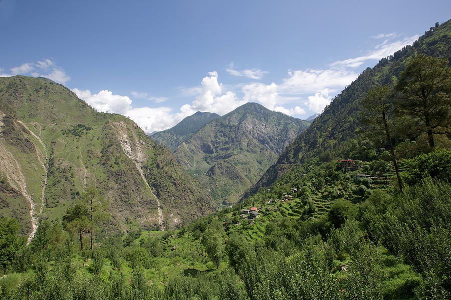 Sutlej River Valley, Himalayas, Sarahan, Himachal Pradesh, India, Asia ...