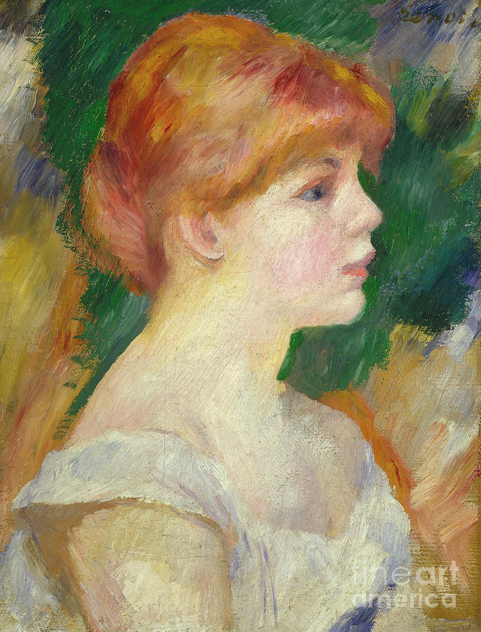 Suzanne Valadon, circa 1885 Painting by Pierre Auguste Renoir