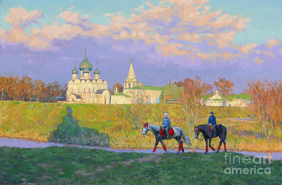 Suzdal. Horse Riding Painting