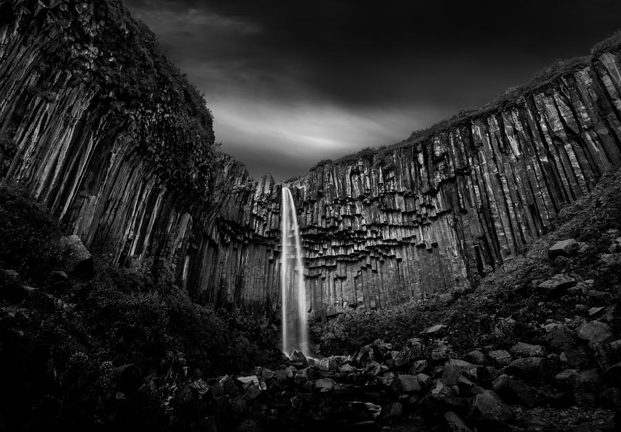 Iceland Photograph - Svartifoss Waterfall by George Digalakis