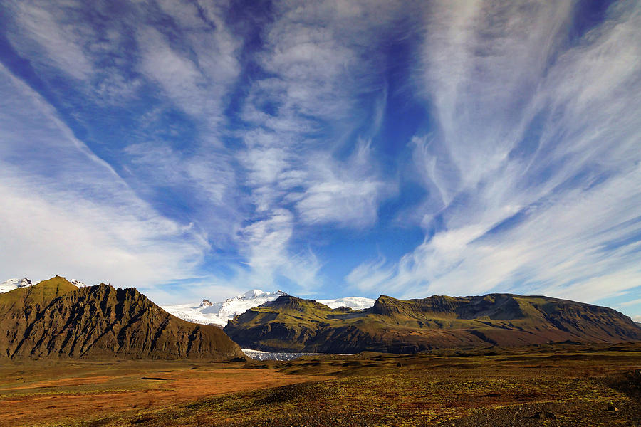 Iceland Photograph - Svinafellsjokull Clouds by Framing Places