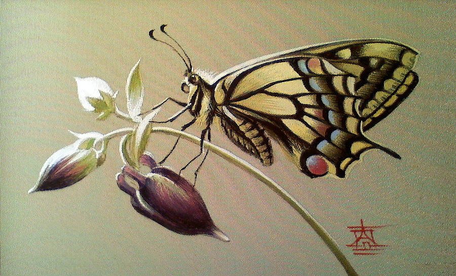 Swallowtail Butterfly Painting by Alina Oseeva