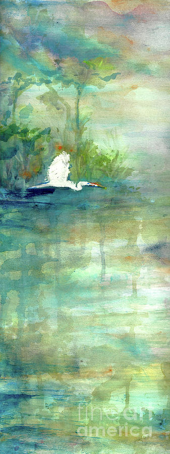 Swamp Birds left Painting by Francelle Theriot