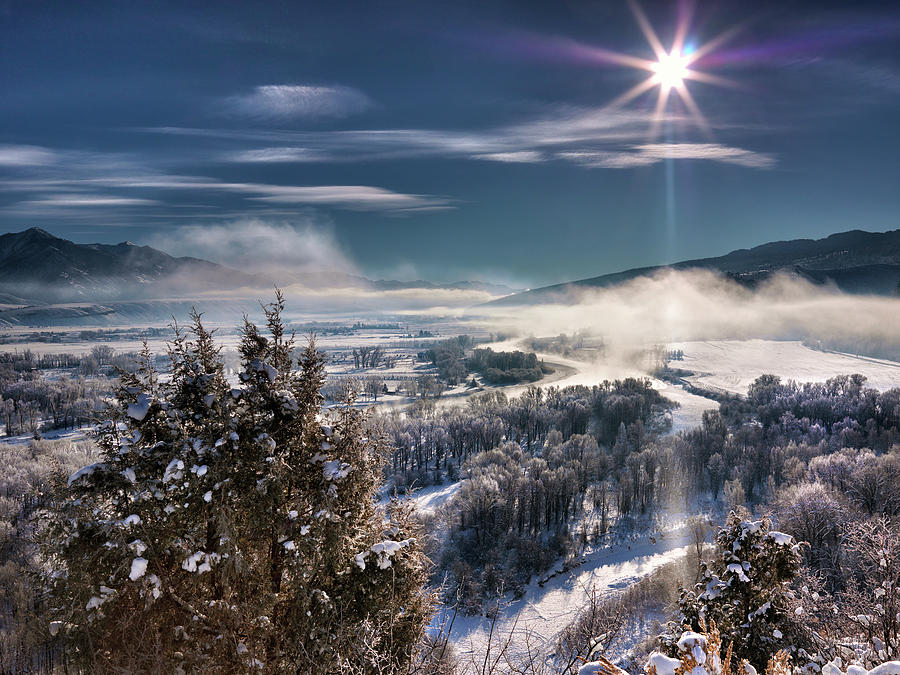 Swan Valley Winter Photograph by Leland D Howard