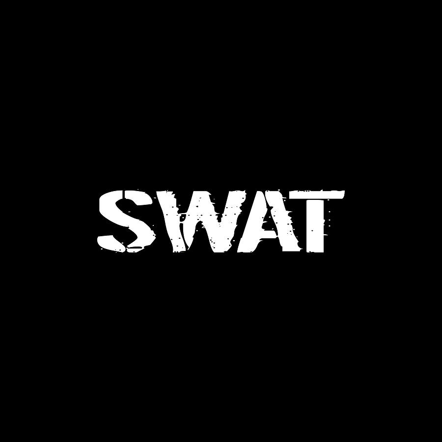 SWAT Stencil Digital Art by Jared Davies - Fine Art America