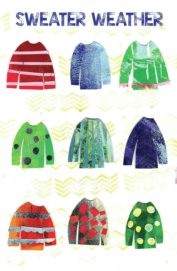Winter Painting - Sweater Weather by Summer Tali Hilty