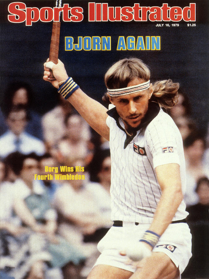 Sweden Bjorn Borg, 1979 Wimbledon Sports Illustrated Cover Photograph by Sports Illustrated