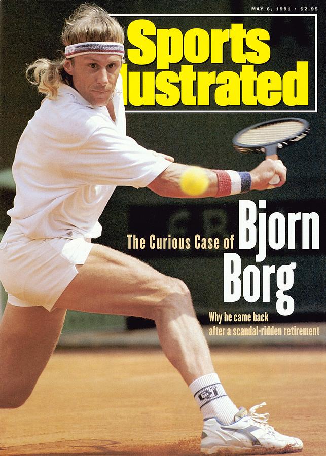 Sweden Bjorn Borg, 1991 Monte Carlo Open Sports Illustrated Cover Photograph by Sports Illustrated
